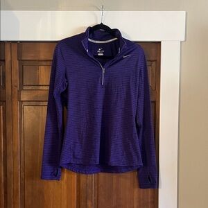 Nike Women’s Purple Dri-FIT Quarter-Zip Pullover